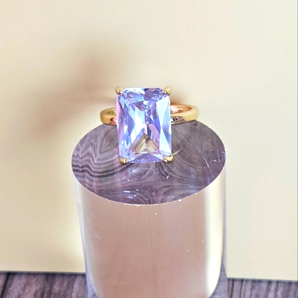 New Synthetic Crystal Ring